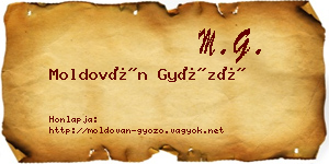Moldován Győző névjegykártya