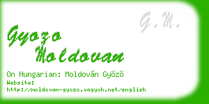 gyozo moldovan business card