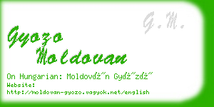 gyozo moldovan business card